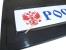 Брызговики (задние резина, ТЕСНЕННАЯ с светоотражателем) "Россия + герб" синяя к-т_2