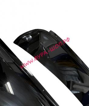 Дефлектор  вставной К-З 54901 (2020-) полный угол тонированный к-т (2шт)