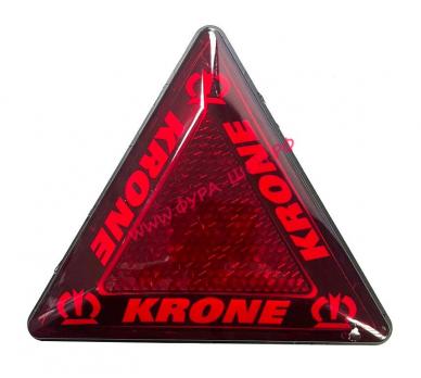 Катафот треугольный LED диодный  KRONE 24В