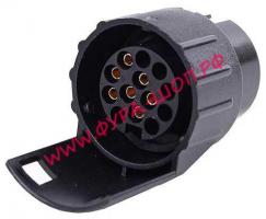 Переходник адаптер с 13на 7 контактов 12V (Пластик)_0