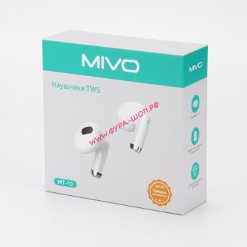 Беспроводные наушники MIVO MT-13 Bluetooth 5.3 с микрофоном / IOS / Android / Siri