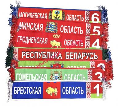 ВЫМПЕЛ ТАБЛИЦА МИНСКАЯ область-5 50Х10 см