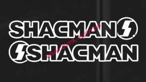 Комплект на кабину "SHACMAN" ,белый, (2шт) (14х66 см) наклейка 20015_0
