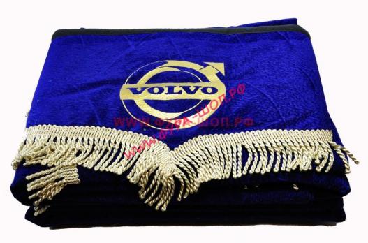 Комплект штор VOLVO  (лобовое / спальник / ламбрекен лобового и спальника/) 8 предметов ткань флок вольво