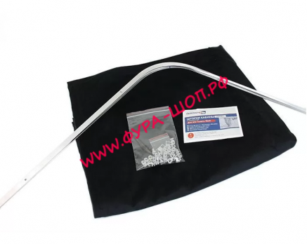 Шторы + направляющие ткань БЛЭКАУТ тип А (крепление на стену) черный