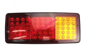 Фонарь задний LED тип 029 с проводом, тонкий корпус 3-е секции 24V 345*145*25см к-т MS-09