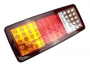 Фонарь задний LED тип 029 с проводом, тонкий корпус 3-е секции c з/х 24V 345*145*25см MS-07 к-т