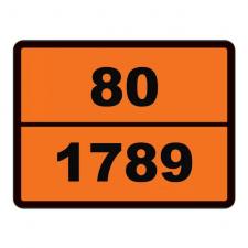Таблица ОПАСНЫЙ ГРУЗ (рельефная) 80-1789 Соляная кислота н/о