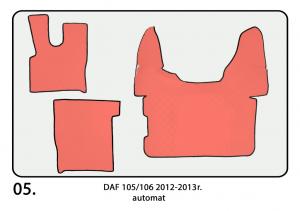 Ковры, в машину, ЭКО, КОЖА, Польша, DAF, XF,105, 106, 2012-2013г., механика, 05, даф