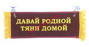 Вымпел "ПУСТОЙ - давай родной тяни домой" 