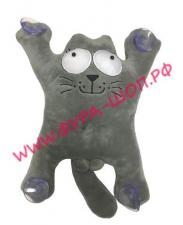 Игрушка декоративная "Кот Саймон" с присосками на стекло (большой)