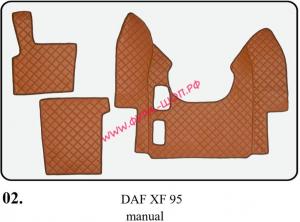 Ковры, в машину, ЭКО КОЖА, Польша, DAF, XF-95, автомат, 01, даф