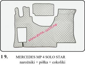 Ковры, в машину, ЭКО КОЖА, Польша, MERCEDES, MP4, SOLO, STAR, углы, полка, пьедесталы, 19, мерседес