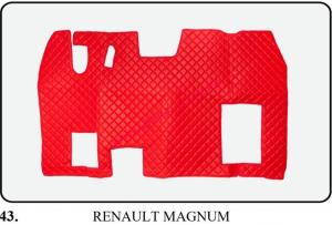 Ковры, в машину, ЭКО КОЖА, Польша, RENAULT, MAGNUM, не вращающие, кресла, 43, рено