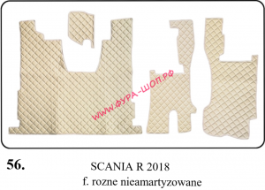 Ковры, в машину, ЭКОКОЖА, Польша, SCANIA, R, 2018, разные, сидения, не амортизирующие, 56, скания