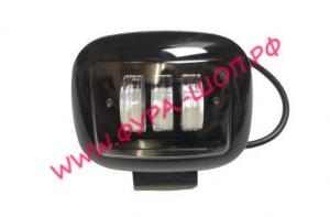 Фара противотуманная прямоугольная белая 30W-SQ-black рабочего света 10х120мм 12-24V