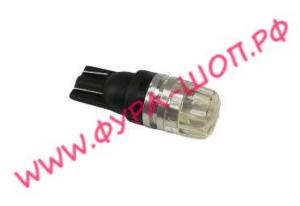 Лампа с малая безцокольная (снежинка) smd Т10 24V черный корпус