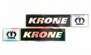 Наклейка Эмблема KRONE (9х41см) комплект на 2 стороны 08500