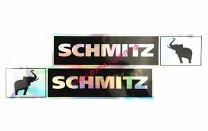 Наклейка Эмблема SCHMITS (9х41см) комплект на 2 стороны 08508