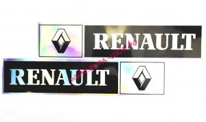Наклейка "Эмблема RENAULT" (9х41см) комплект на 2 стороны 08506