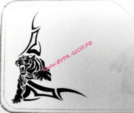 Наклейка "Тигр"наружная/внутренняя, (цвет серебро), комплект на две стороны 35х45 см 05168
