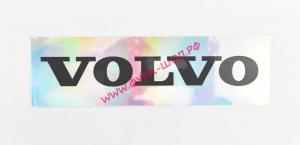 Наклейка Эмблема VOLVO (9х31см) серебряный фон 1шт 08478