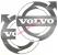 Наклейка вырезная VOLVO (46х46см) чёрный комплект на две стороны 08640_0