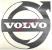 Наклейка вырезная VOLVO (46х46см) чёрный комплект на две стороны 08640_1