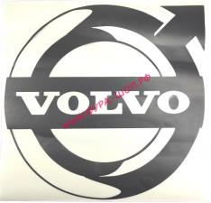 Наклейка вырезная VOLVO (46х46см) чёрный комплект на две стороны 08640