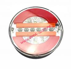 Фонарь задний LED 12-30V с кабелем D140 (бегущий поворот) MS-21