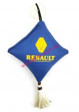Подвеска "подушка"с логотипом RENAULT экокожа на присоске 8х8 см