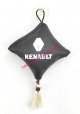 Подвеска "подушка"с логотипом RENAULT экокожа на присоске 8х8 см