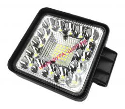 Фара противотуманная 16+25 светодиодов 10-30V квадратная 110*110 KA-006-156W