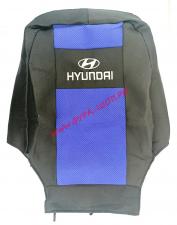 Чехлы HYUNDAI HD-120 жакард 2 низких сид. без ремней с подголовниками синий № 77
