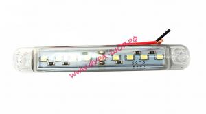 Габарит светодиодный 9 LED 12-24 V L-100mm белый