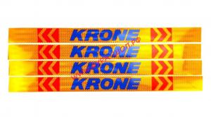 Лента светоотражающая желтая KRONE синяя 0,65 м (к-т 4 шт)