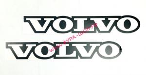 Наклейка (вырезанная) "VOLVO" (8,5х50см), (комплект 2шт.), белый 08685