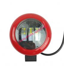 Фара п/т универсальная 35W 9-32V W Круглые Чернный центр/ Красный ободок KR-3697 шт