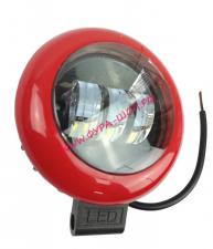 Фара п/т универсальная 35W 9-32V W Круглые Чернный центр/ Красный ободок KR-3697 шт
