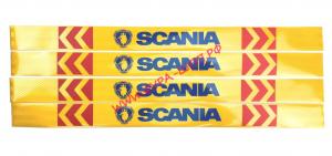 Лента светоотражающая желтая SCANIA синий 0,65 м (к-т 4шт.)