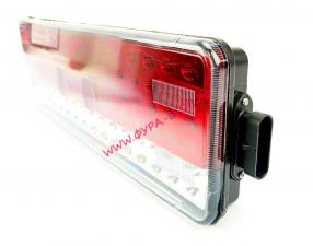 Фонарь задний LED ЕВРО КАМ (диодный) L 8512-20 NEW  фишка 6 контактов шт