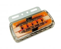 Габарит LED NEON желтый 12-24V с кронштейном бегущий поворот 140х65х20мм MS-A033_0