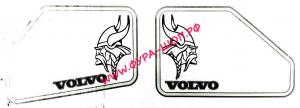 НАКЛЕЙКА (ВЫРЕЗНАЯ) VOLVO №1 (45Х33СМ) КОМПЛЕКТ НА ДВЕ СТОРОНЫ БЕЛЫЙ 08737_1