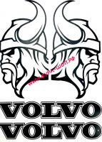 НАКЛЕЙКА (ВЫРЕЗНАЯ) VOLVO №1 (45Х33СМ) КОМПЛЕКТ НА ДВЕ СТОРОНЫ БЕЛЫЙ 08737_0
