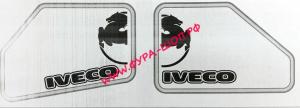 НАКЛЕЙКА (ВЫРЕЗНАЯ) IVECO (45Х33 СМ) КОМПЛЕКТ НА 2 СТОРОНЫ БЕЛЫЙ 08732_1