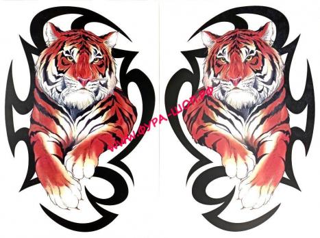 купить, 05414, НАКЛЕЙКА, ТИГР-TATOO, № 2, 35Х50, СМ 05414