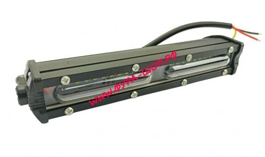 ФАРА П/Т УНИВЕРСАЛЬНАЯ ПРЯМОУГОЛЬНАЯ 18 SMD/+ СТРОБОСКОП 180*25*45 ММ 12-24В HY-1882