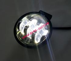 ФАРА П/Т УНИВЕРСАЛЬНАЯ КРУГЛАЯ D 90ММ ГЛУБИНА 55ММ 5 ЛИНЗЫ DC 12-24V БЕЛЫЙ СВЕТ КА-147-01 К-Т_1