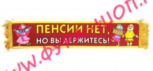 ВЫМПЕЛ ТАБЛИЦА ПЕНСИИ НЕТ, НО ВЫ ДЕРЖИТЕСЬ №2 50Х10 СМ