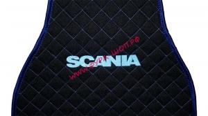 Чехлы- накидки на сидения логотип SCANIA вышивка РОМБ жакард универсльные строчка к-т_2